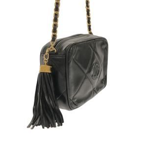 Chanel Matelasse Black Lambskin Shoulder Bag